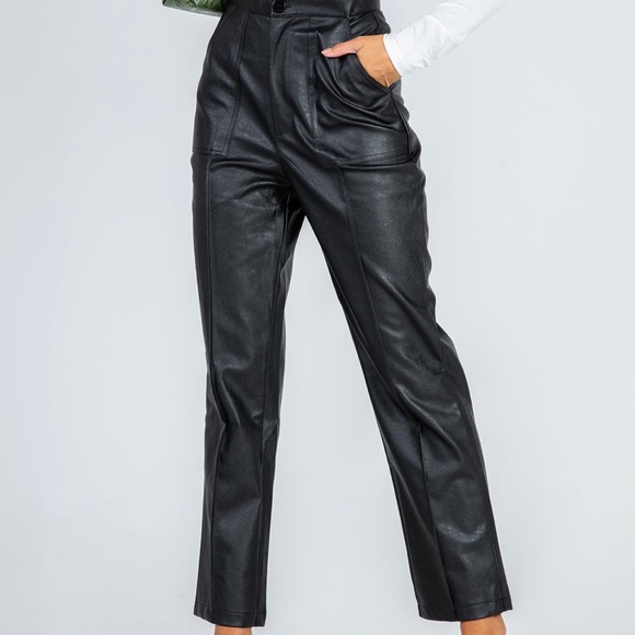 Princess Polly Pants - Princess Polly leather pants